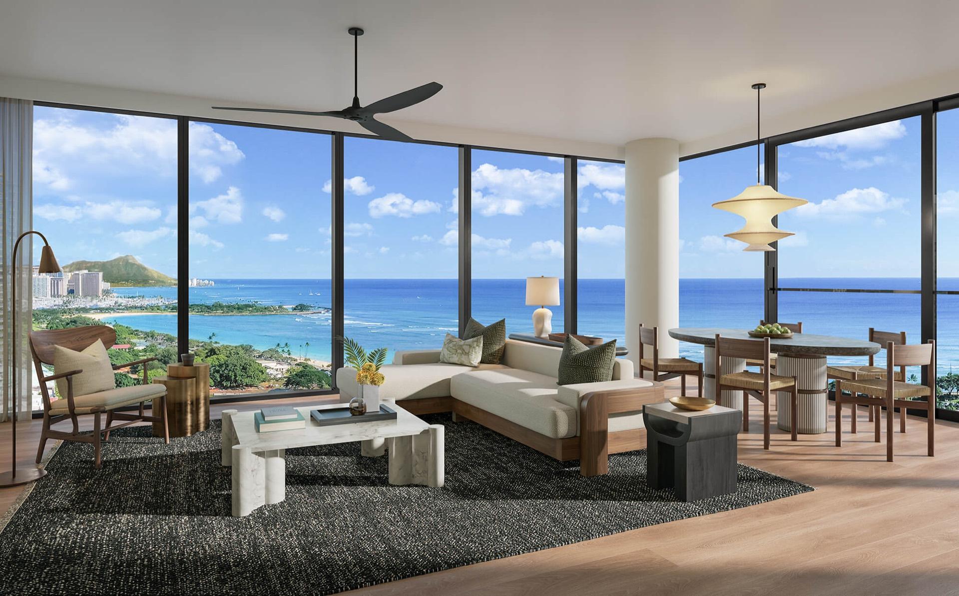 Residence 00 living room (rendering)